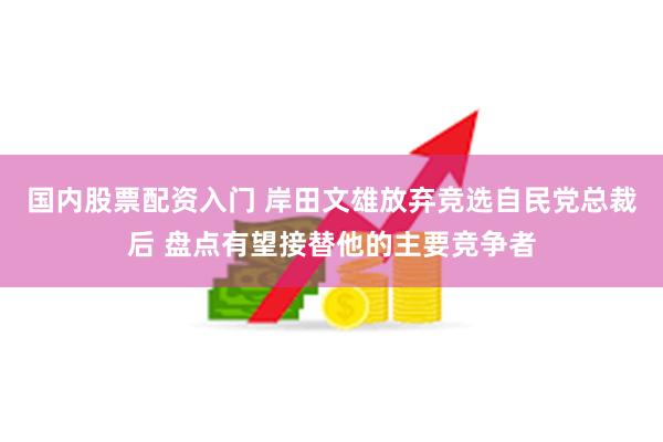 国内股票配资入门 岸田文雄放弃竞选自民党总裁后 盘点有望接替他的主要竞争者