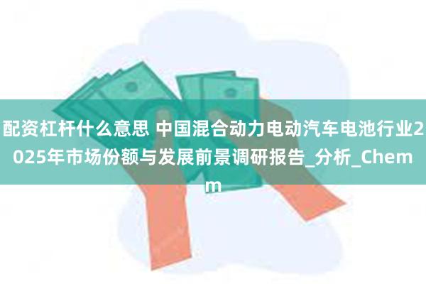 配资杠杆什么意思 中国混合动力电动汽车电池行业2025年市场份额与发展前景调研报告_分析_Chem
